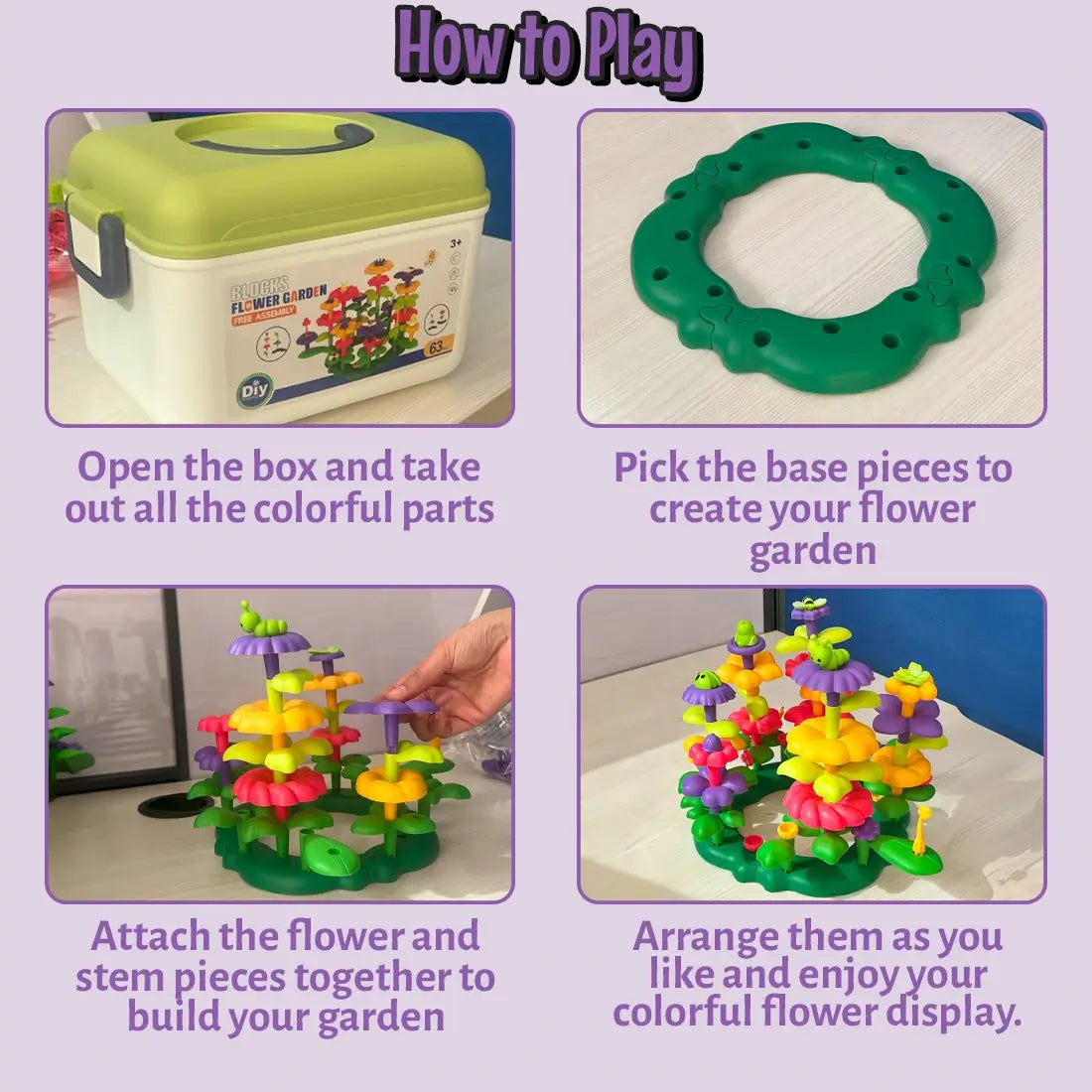 Flower Garden Blocks DIY
