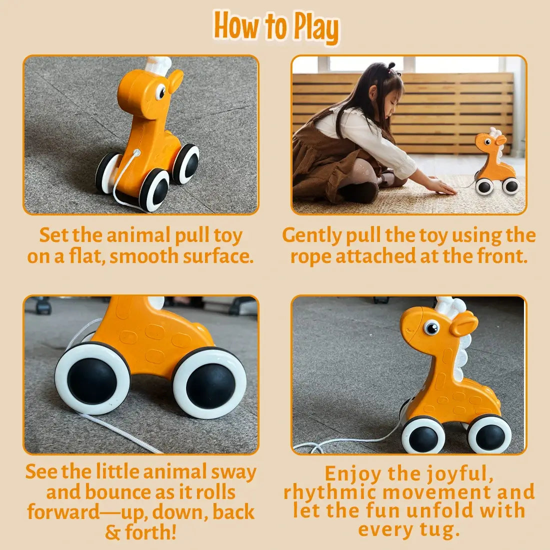 Giraffe Pull Toy