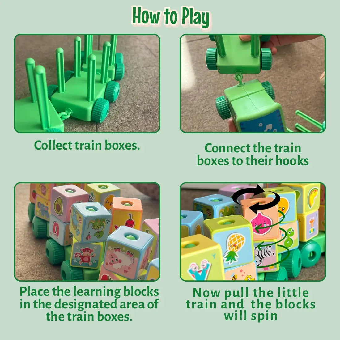 Tin Tin Train with Spinning Blocks