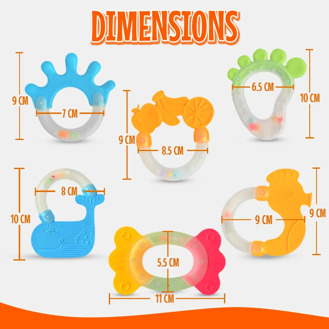 Baby Rattle Pack of 6