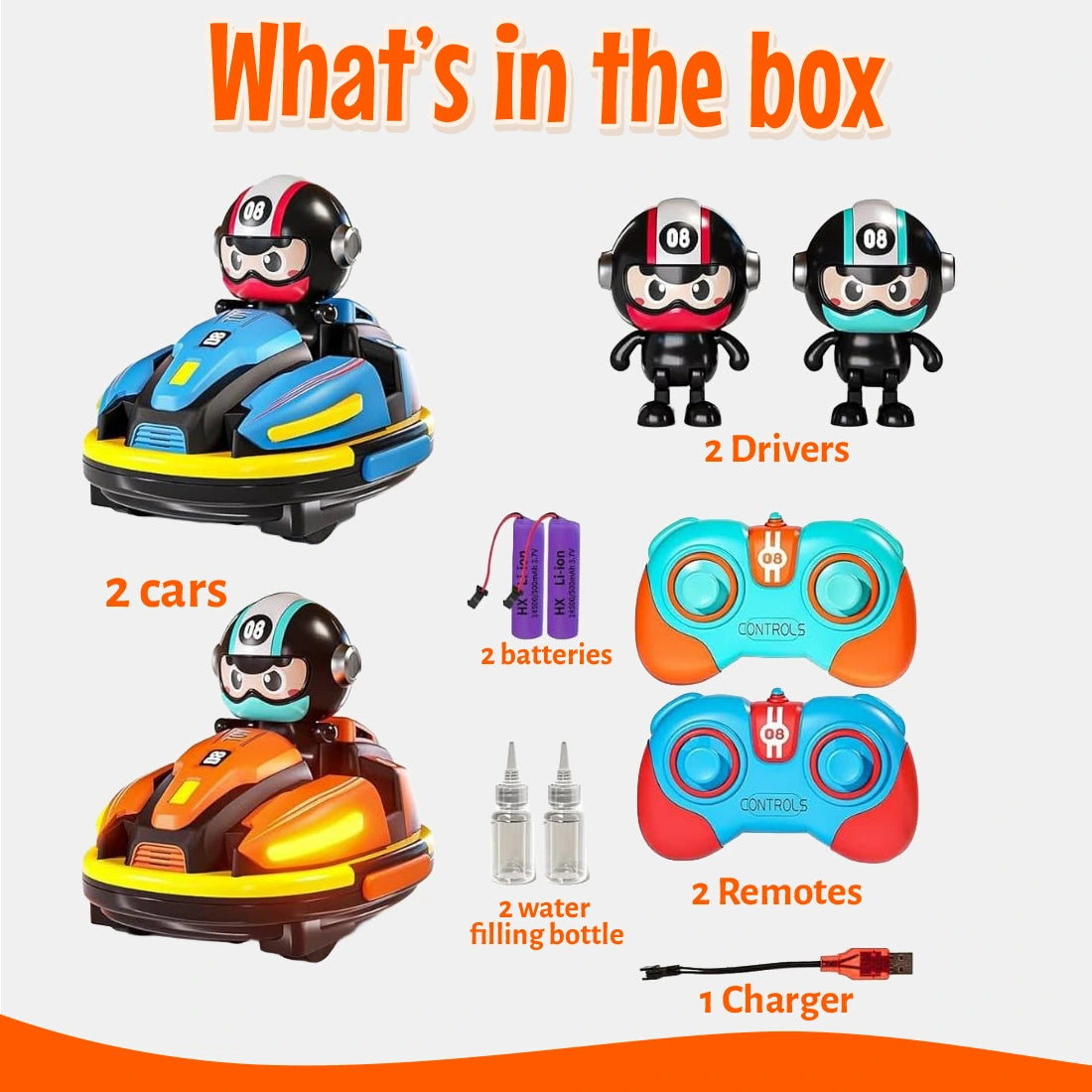 RC Bumper Car - Two Player Battle Toy