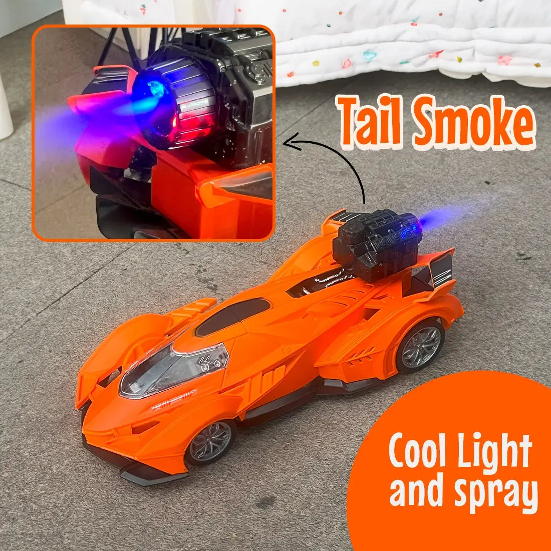 Smoke Spray Remote Control Racing Car