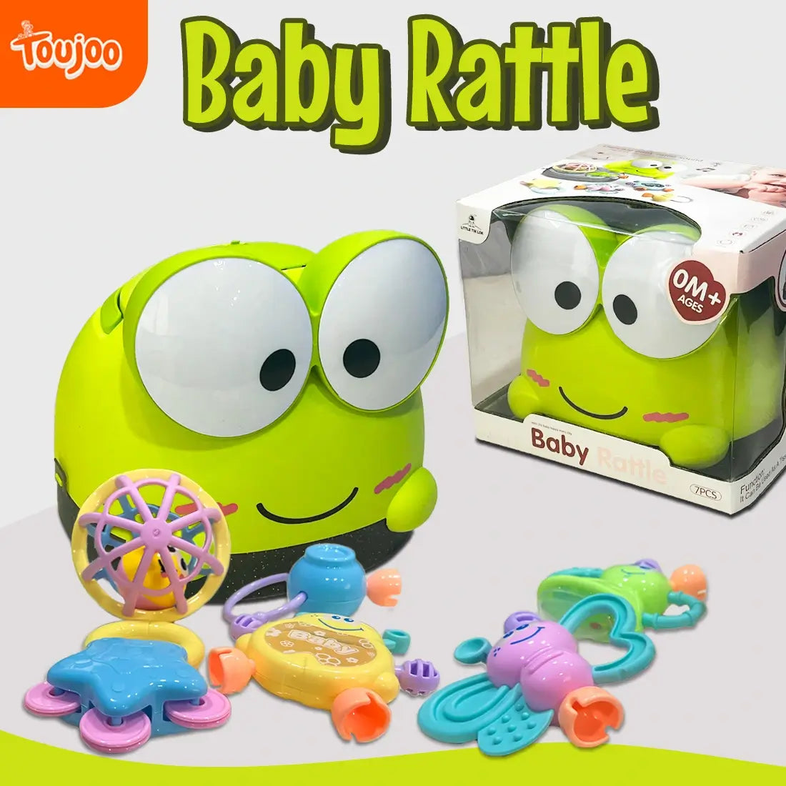 Interactive Baby Rattle Toy – Soft Sound Rattle for Infants & Babies
