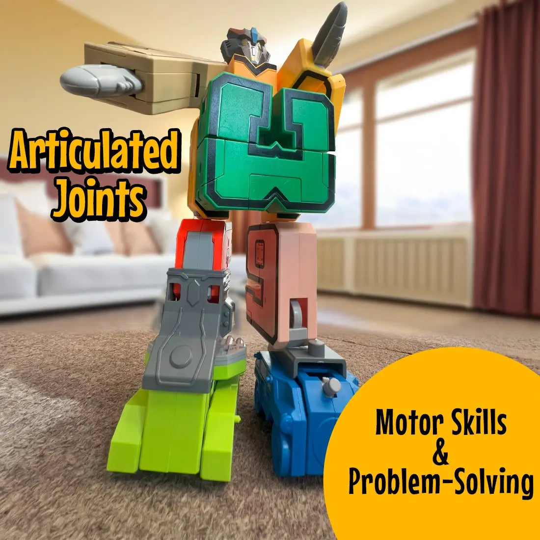 DIY Transformers Robots Number Build Lego Toys for Kids – Toujoo