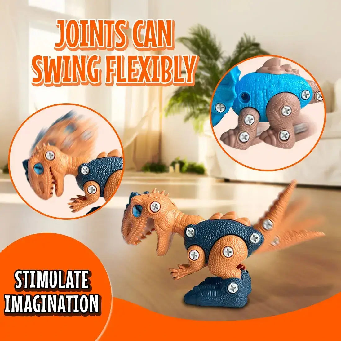 DIY Dino Set for Kids – Educational Dinosaur Toy, STEM Building Kit