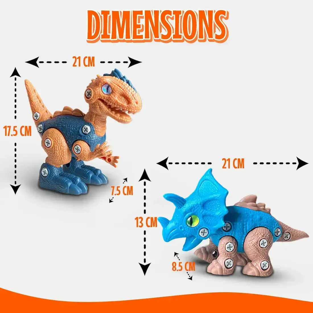 DIY Dino Set for Kids – Educational Dinosaur Toy, STEM Building Kit