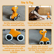 Giraffe Pull Toy - Toujoo
