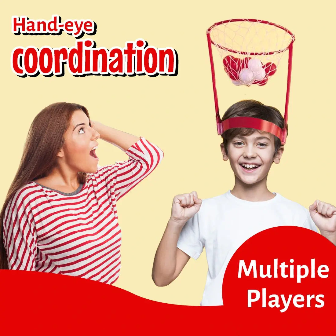 Mini Basketball Headband Hoop Game Toy