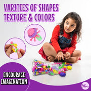 Pop Arty – 96 pcs Snap Beads Jewelry Kit - Toujoo