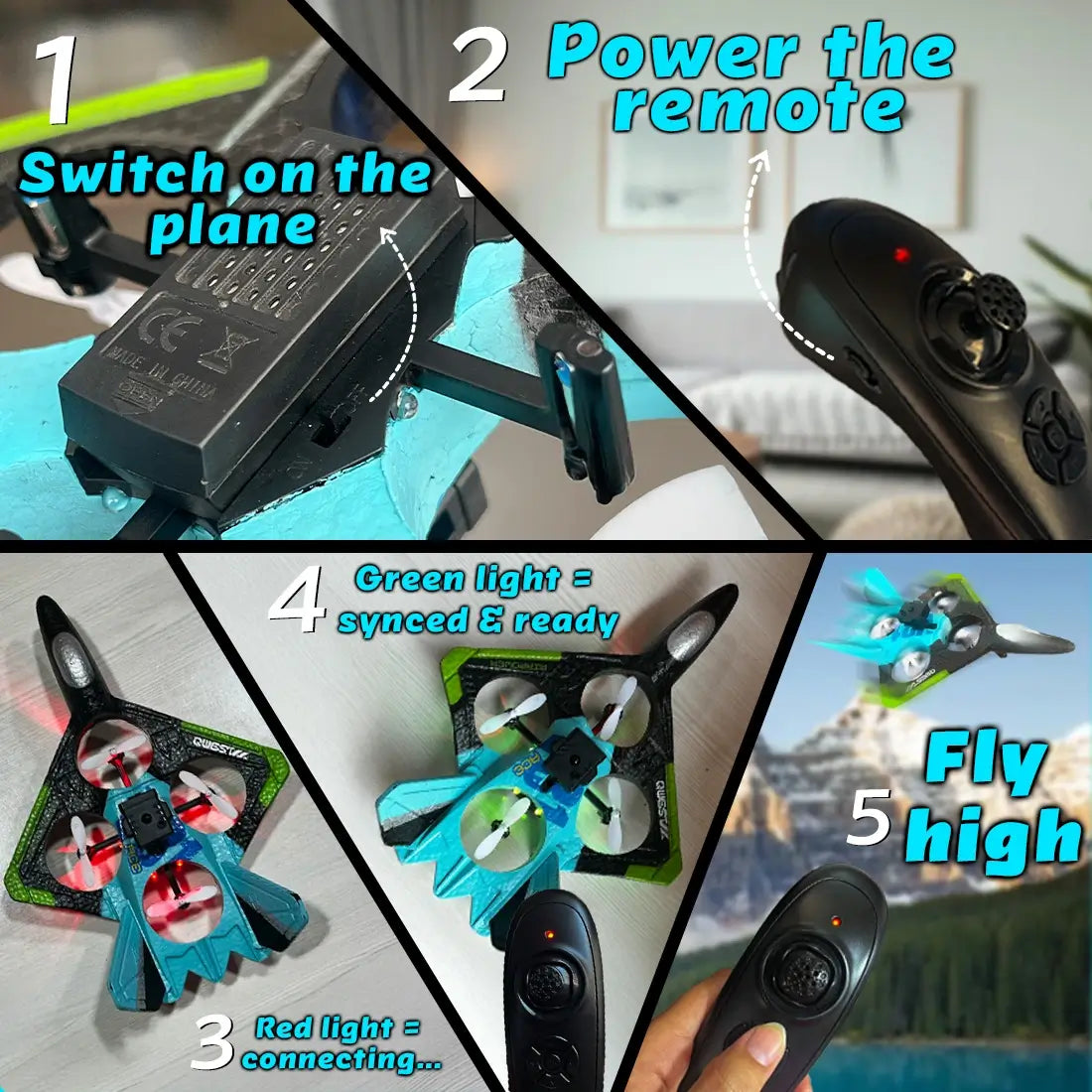 Remote Controlled RC Aircraft Fighter Jet Airplane For Kids – Toujoo