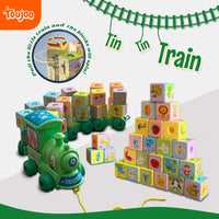 Tin Tin Train with Spinning Blocks - Toujoo