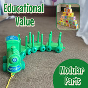 Tin Tin Train with Spinning Blocks - Toujoo