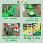 Tin Tin Train with Spinning Blocks - Toujoo