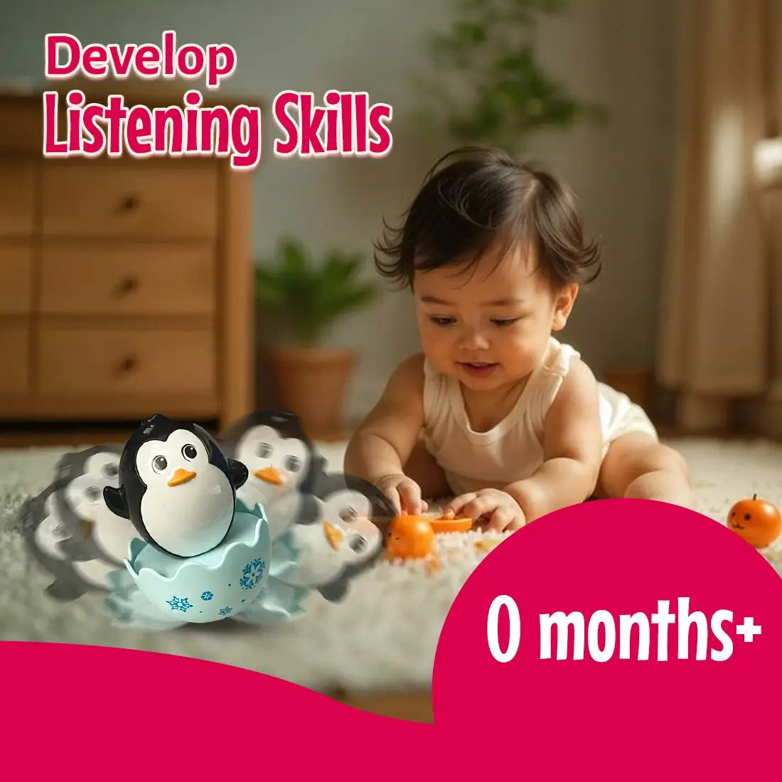 Penguin Tumbler Toy