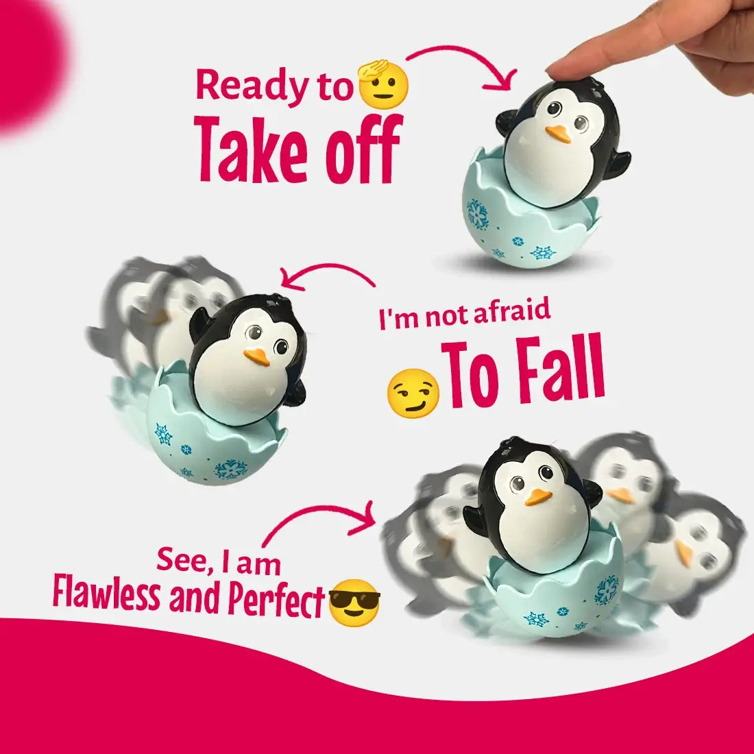 Penguin Tumbler Toy