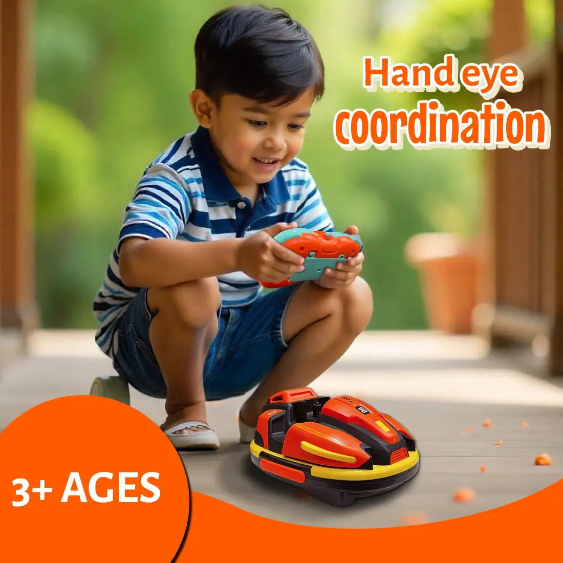 RC Bumper Car - Two player Battle Toy for Kids