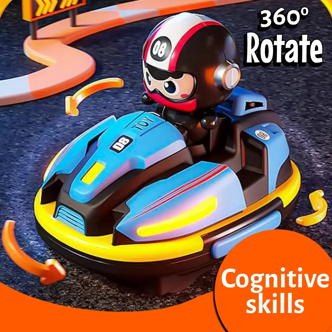 RC Bumper Car - Two player Battle Toy for Kids