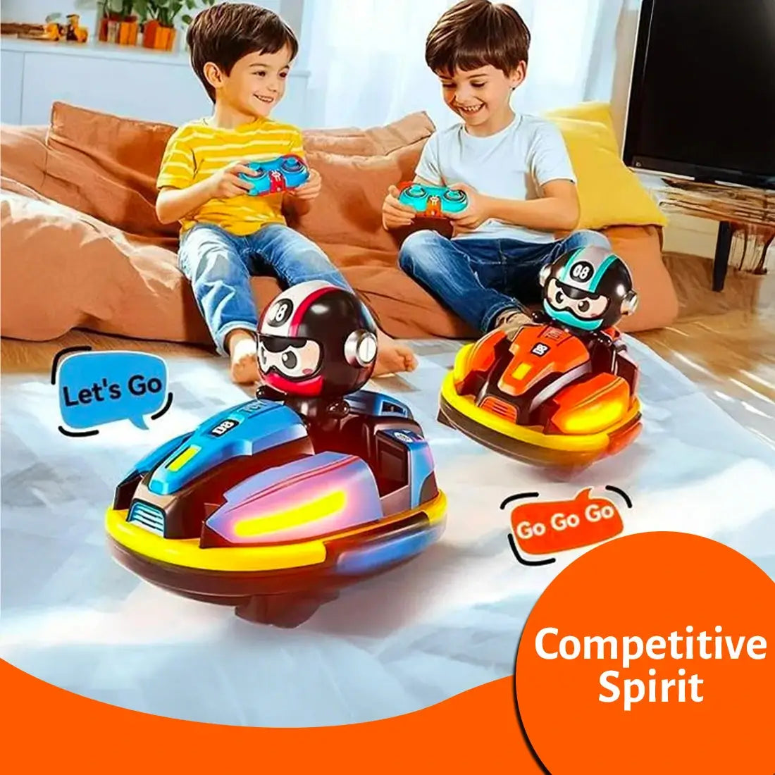 RC Bumper Car - Two player Battle Toy for Kids