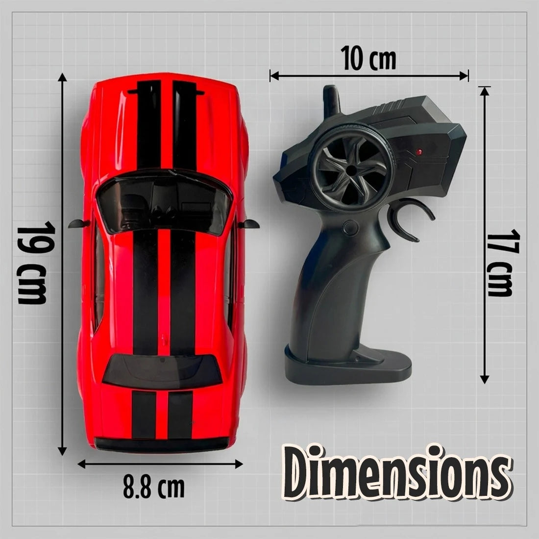 Drift Return 4WD Remote Control Car 2.4GHz Toujoo
