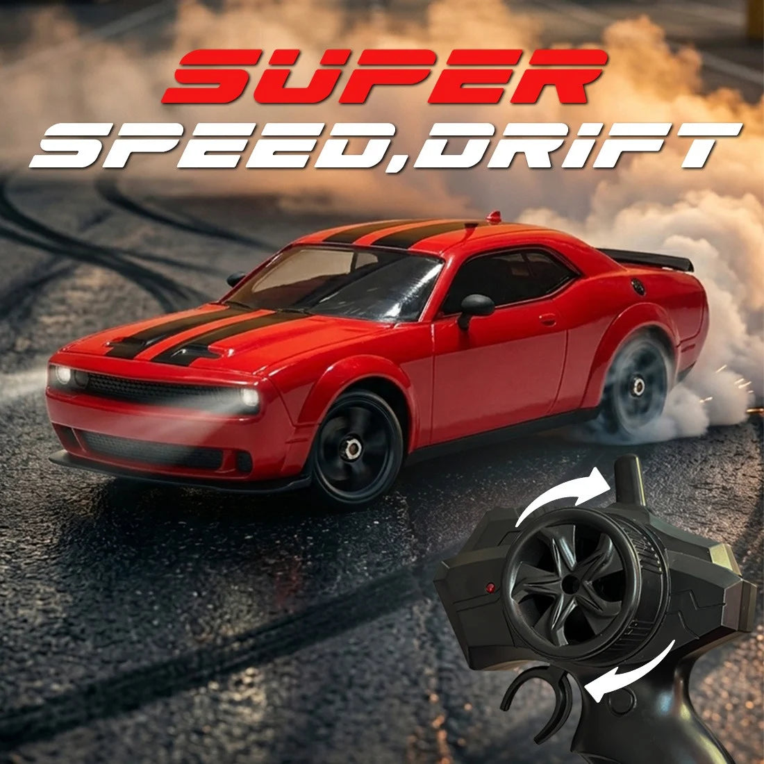 Drift Return 4WD Remote Control Car 2.4GHz Toujoo