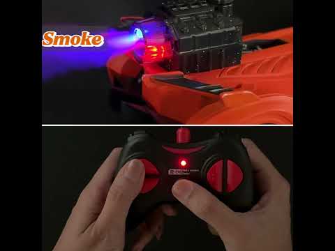  Remote Control Smoke Spray Car Racing RC High Speed Cars for Kids
