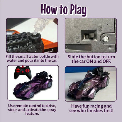Smoke Spray Remote Control Racing Car