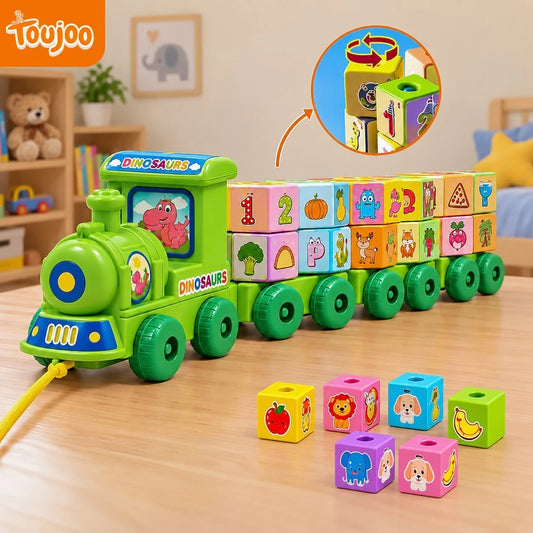 Tin Tin Train with Spinning Blocks Toujoo