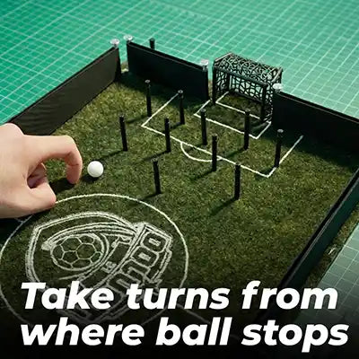 Take turns from where ball stops